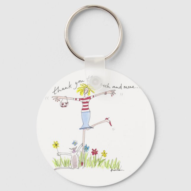 Porte-clés Merci ce fob de plus en plus clé (Recto)