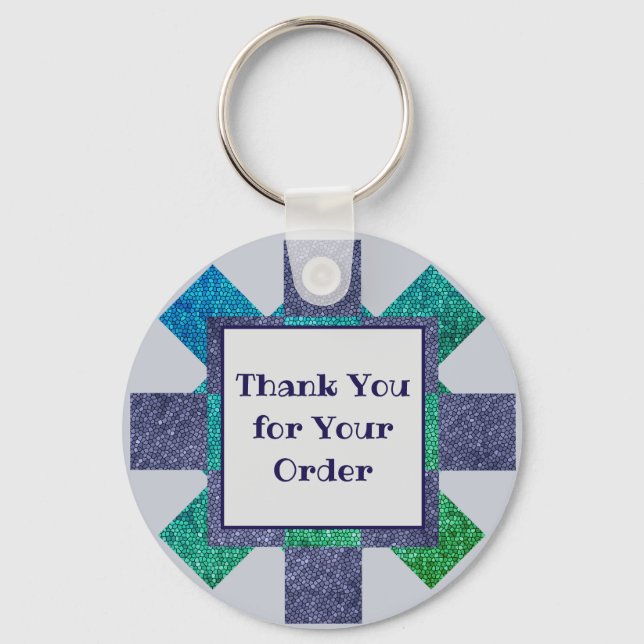 Porte-clés Merci pour votre commande Mosaic Sales Business (Recto)