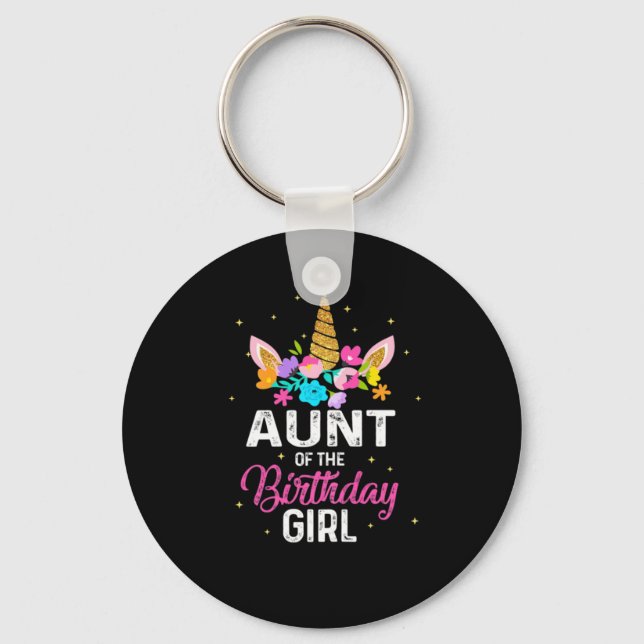 Porte-clés Mère Art Tante De L'Anniversaire Fille Anniversair (Recto)