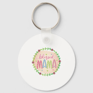 Porte-clés Mère Cadeau Béni Mère