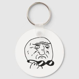 Porte-clés Mère de Dieu Rage Face Mème comique