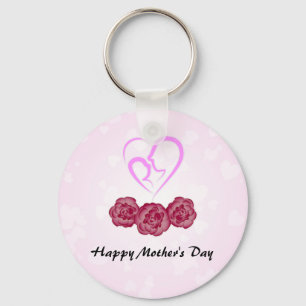 Porte-clés Mère et bébé Carnation enfant Fête des mères
