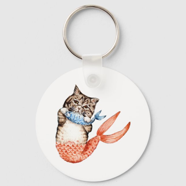 Porte-clés Mermaid Chat Purmaid (Recto)