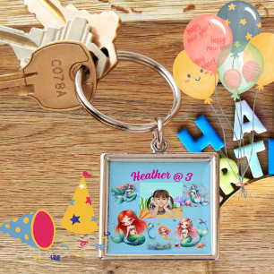 Porte-clés Mermaid Photo Porte - clé personnalisé Anniversair