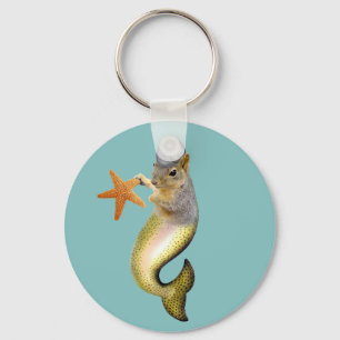 Porte-clés Mermaid Squirrel Keychain