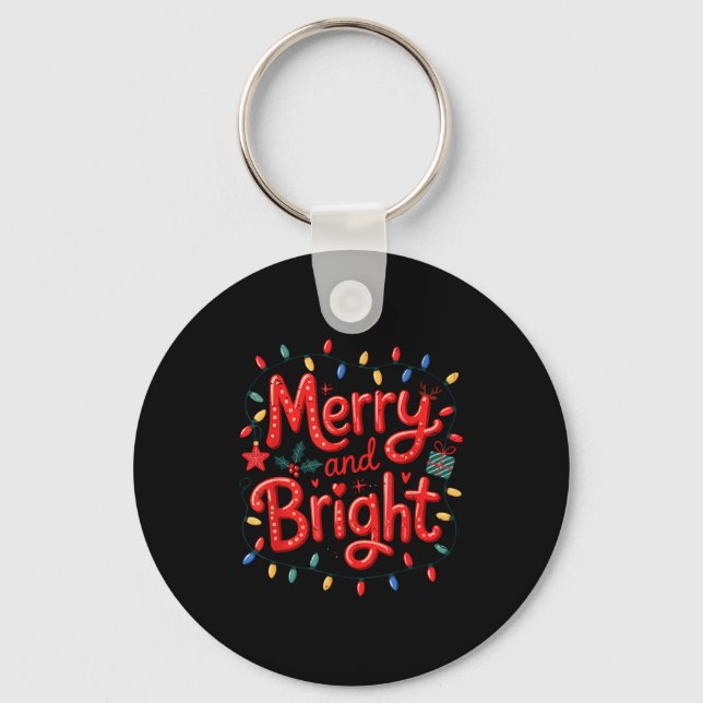 Porte-clés Merry &amp; Bright Moody &amp; Uptight Matching Co (Recto)
