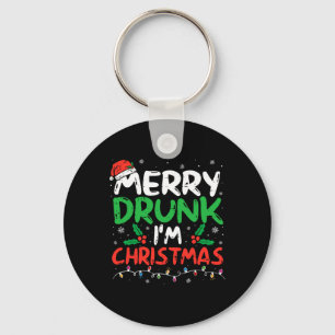 Porte-clés Merry Drunk Je suis Noël Drôle Père Noël Joke Xmas