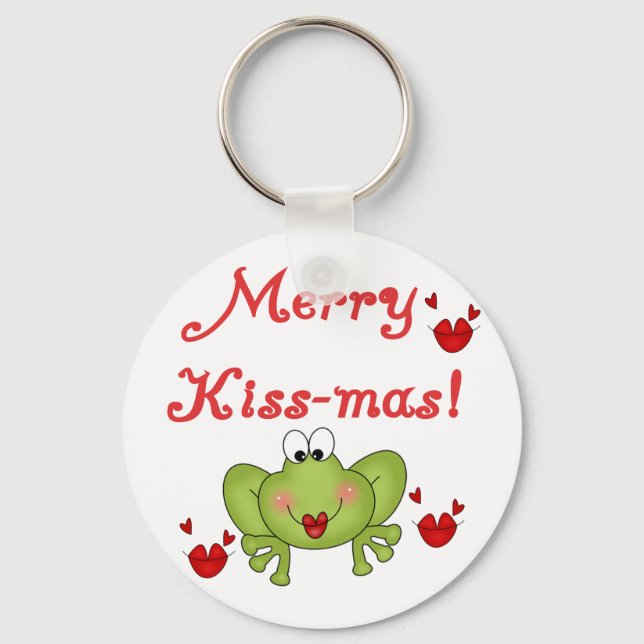 Porte-clés Merry Kiss-Mas T-shirts et cadeaux (Recto)