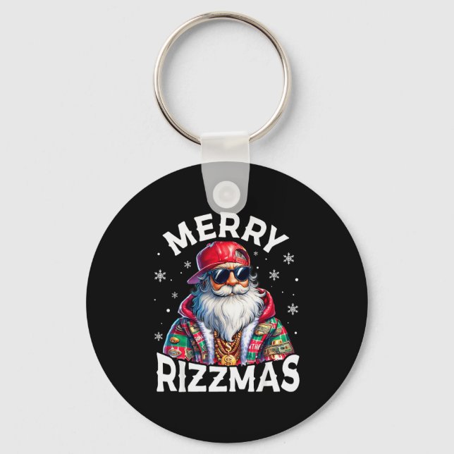Porte-clés Merry Rizzmas Santa Sungles Pajamas Holiday Christ (Recto)