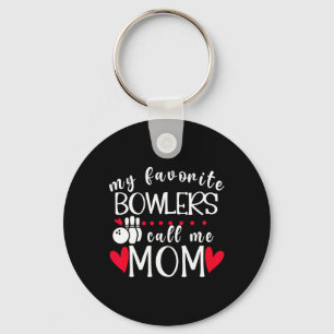 Porte-clés Mes Bowlers Favoris M'Appelent Maman Bowling Maman