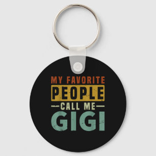 Porte-clés Mes Gens Préférés M'Appelent Gigi Grandma Mères Da