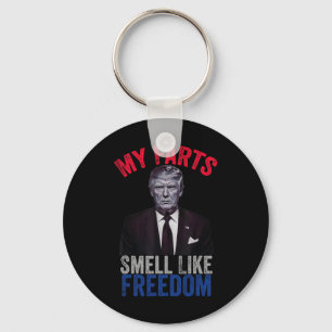 Porte-clés Mes pets sentent comme le 14 juillet Drôle Trump P