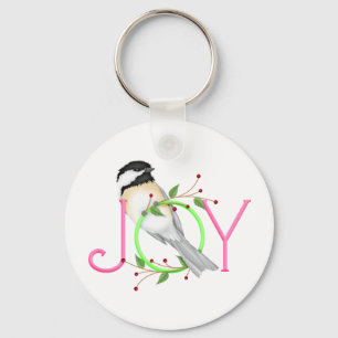 Porte-clés Mésange mignonne "Joie"