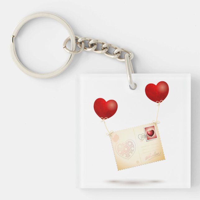 Porte-clés Message d'amour (Devant)