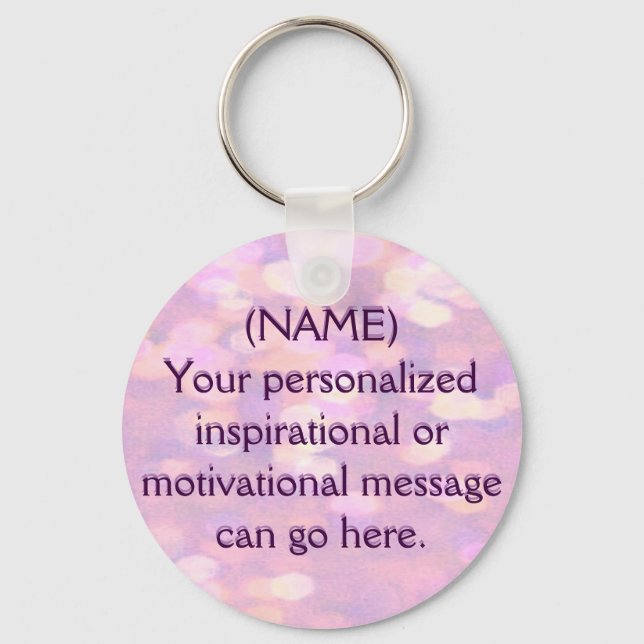 Porte-clés Message de motivation personnalisé (Recto)