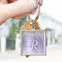 Métal brossé violet Parties scintillant d'argent N