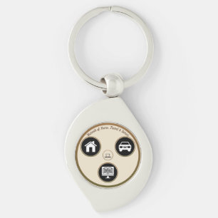 Porte-clés métallique personnel