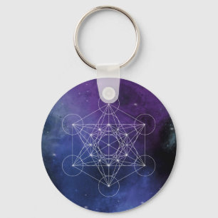 Porte-clés Metatron, chakra, zen, géométrique sacrée, géométr