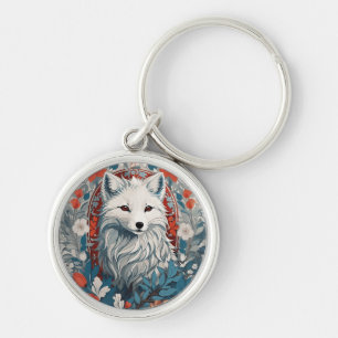 Porte-clés Métissage de la faune du renard arctique