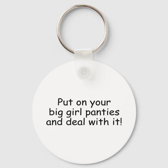 Porte-clés Mettez Vos Grosses Filles Et Traitez-En (Recto)