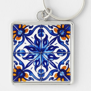 Porte-clés Mexique Talavera Terracotta Carrelage Design No 8