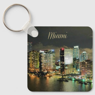 Porte-clés Miami Skyline la nuit