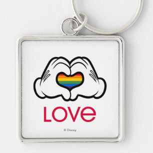 Porte-clés Mickey Amour Arc-en-Ciel
