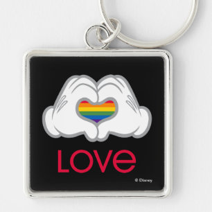 Porte-clés Mickey Amour Arc-en-Ciel