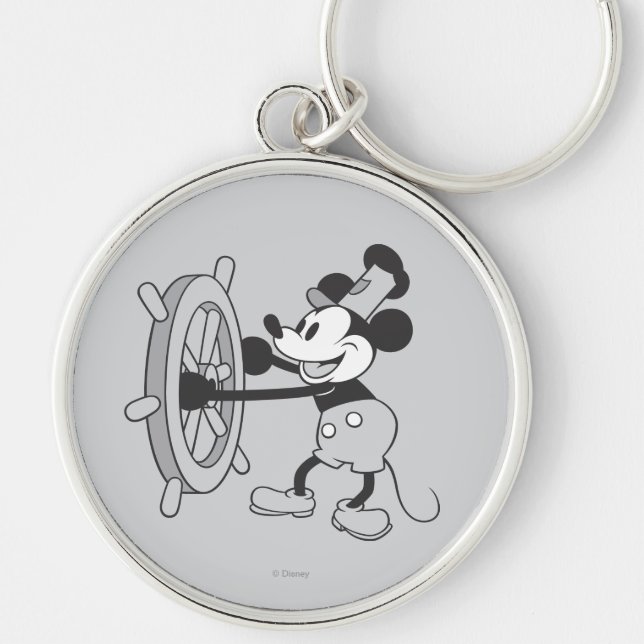 Porte-clés Mickey classique | Steamboat Willie (Devant)