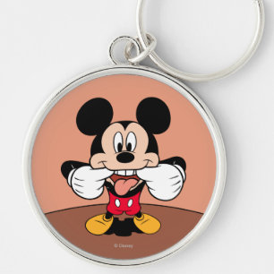 Porte-clés Mickey moderne Tirant la langue
