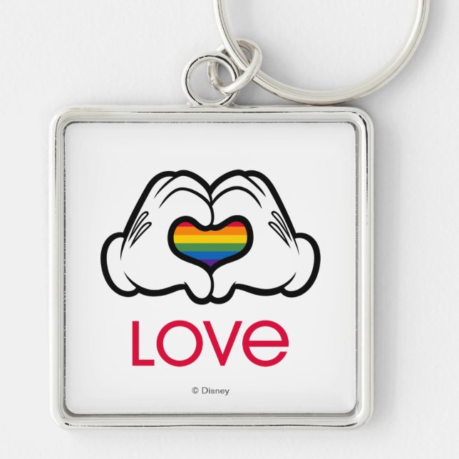 Porte-clés Mickey Rainbow Love (Devant)