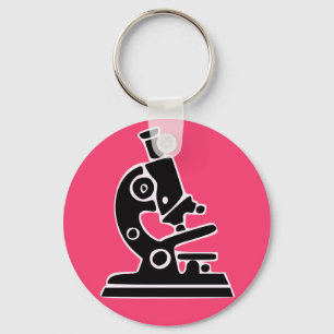 Porte-clés Microscope rose