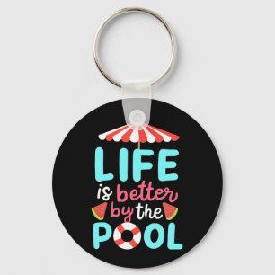 Porte-clés Mieux Vivre Au Bord De La Piscine