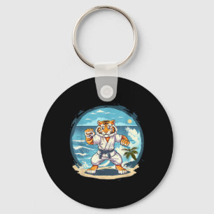 Porte-clés Mignon Karaté Tigre Jiu-Jitsu Kickboxing Taekwondo
