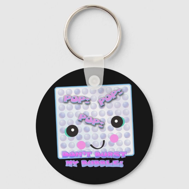 Porte-clés Mignon Kawaii Papier Bulle (Recto)