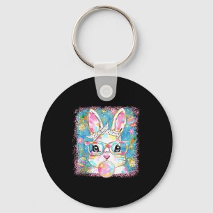 Porte-clés Mignon Lapin Gles Coquette Nœud Lapin Œufs Pâques