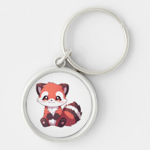 Porte-clés  mignon panda roux