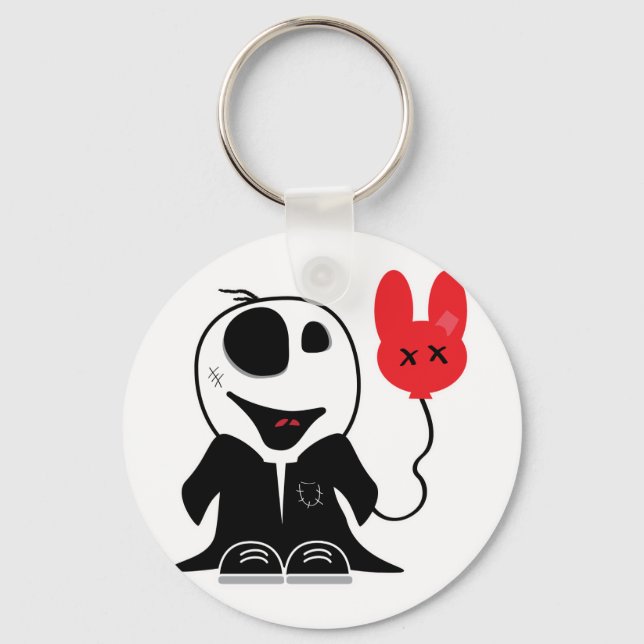 Porte-clés mignon petit mec zombie (Recto)