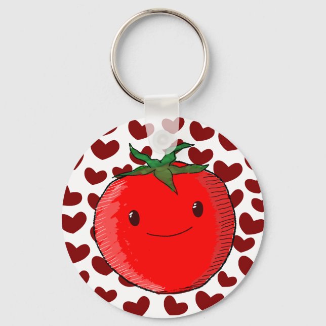 Porte-clés Mignonette Cartoon Tomato Lover (Recto)