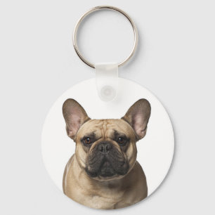 Porte-clés Mignonne Français Bulldog Maman Frenchie Papa Chie