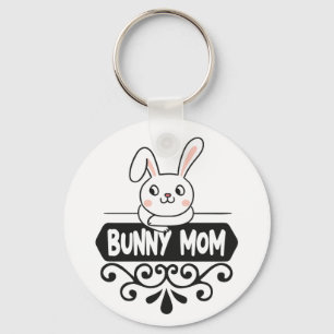 Porte-clés Mignonne lapin maman lapin amant