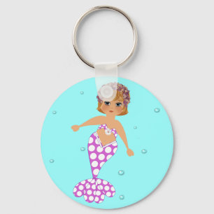 Porte-clés Mignonne Sirène De Baignade Whimsical