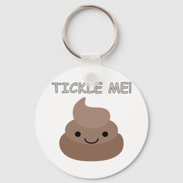 Porte-clés Mignonne Tickme Poop Emoji (Recto)