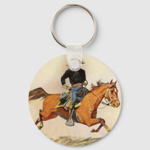 Porte-clés Militaire Vintage, Un Officier de Cavalerie par Re