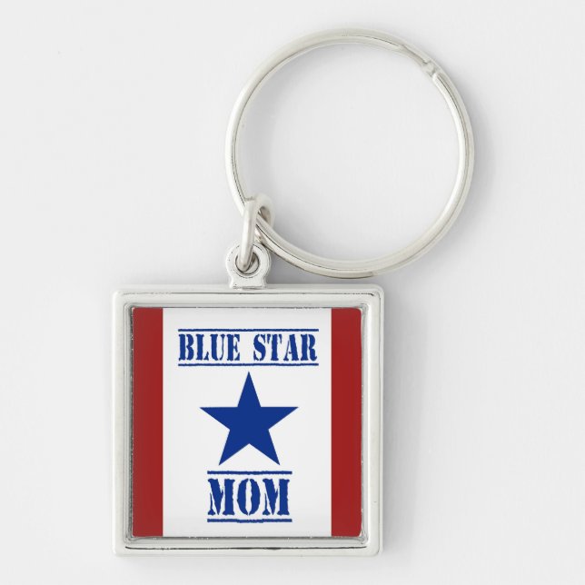 Porte-clés Militaires de maman d'étoile bleue (Devant)