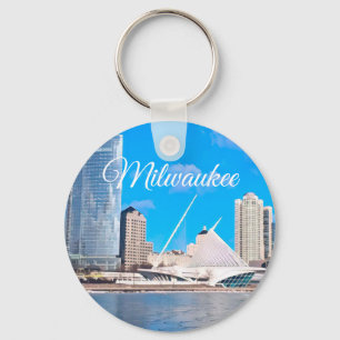 Porte-clés Milwaukee Wisconsin Skyline