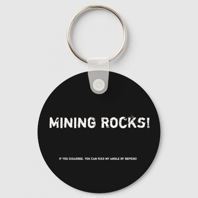 Porte-clés Mines de rochers ! (Recto)