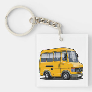 Porte-clés Mini bus caricature