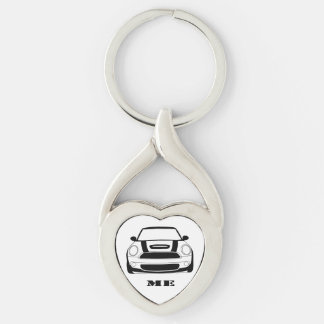 Porte-clés MINI je porte - clé de coeur