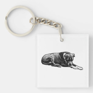 Porte-clés Mini Porte - clé de chien de grain